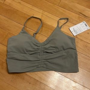 Athleta a-c cinch longline bra, size M, NWT, Sage